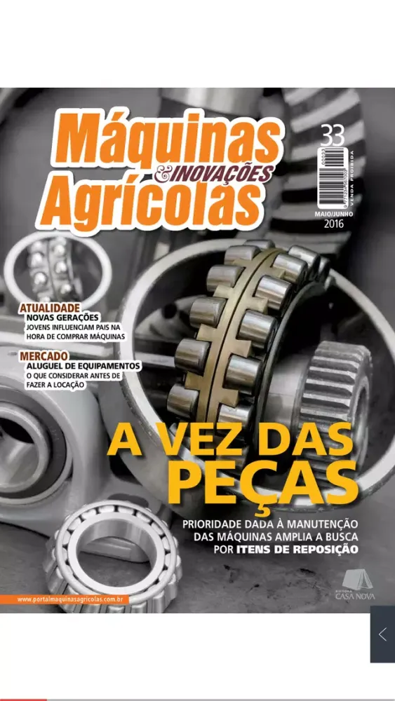 Tangkapan layar Máquinas & Inovações Agrícolas
