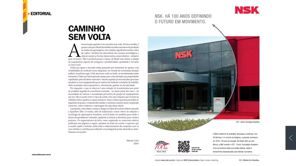 Tangkapan layar Máquinas & Inovações Agrícolas