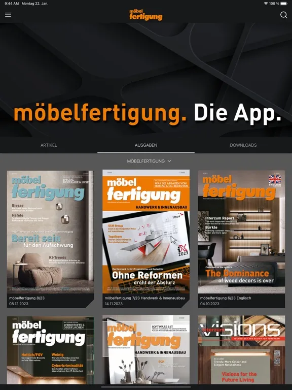 Möbelfertigung iPad  スクリーンショット