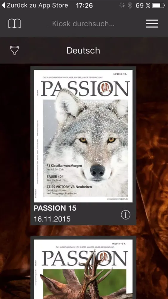 PASSION Magazin Ekran Görüntüleri