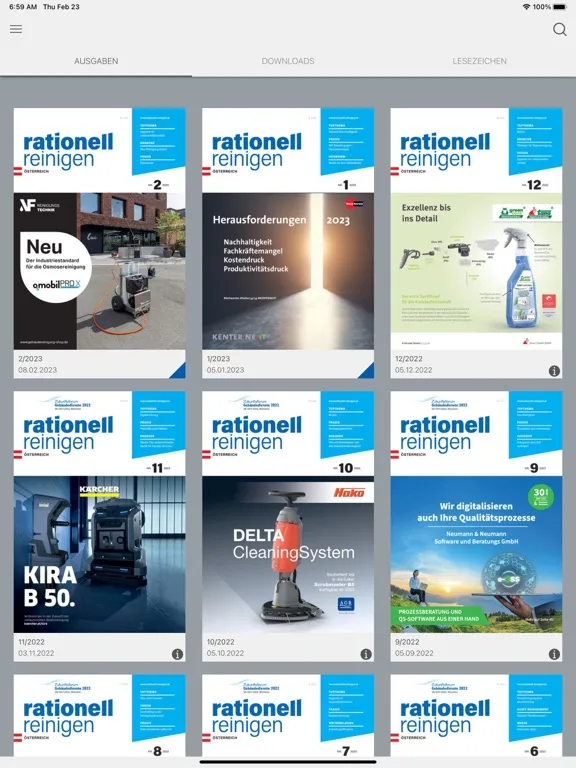 Ảnh chụp màn hình của rationell reinigen Österreich iPad 
