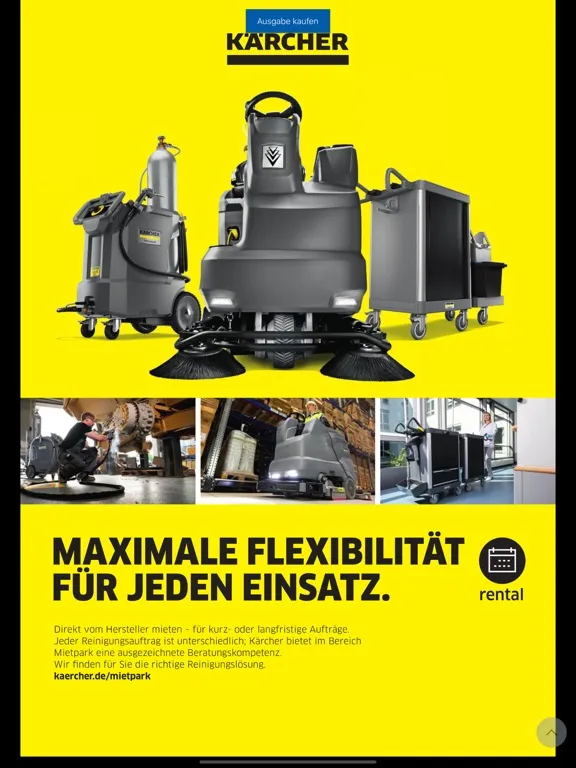 Ảnh chụp màn hình của rationell reinigen Österreich iPad 