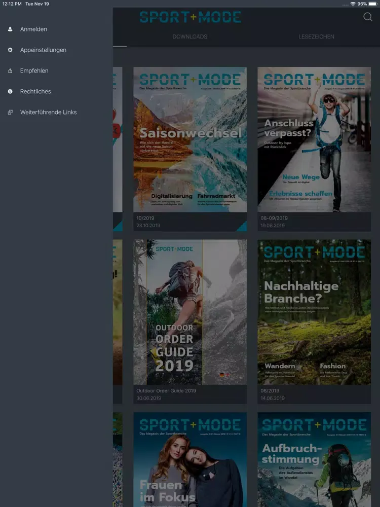 ภาพหน้าจอของ sport+mode iPad 