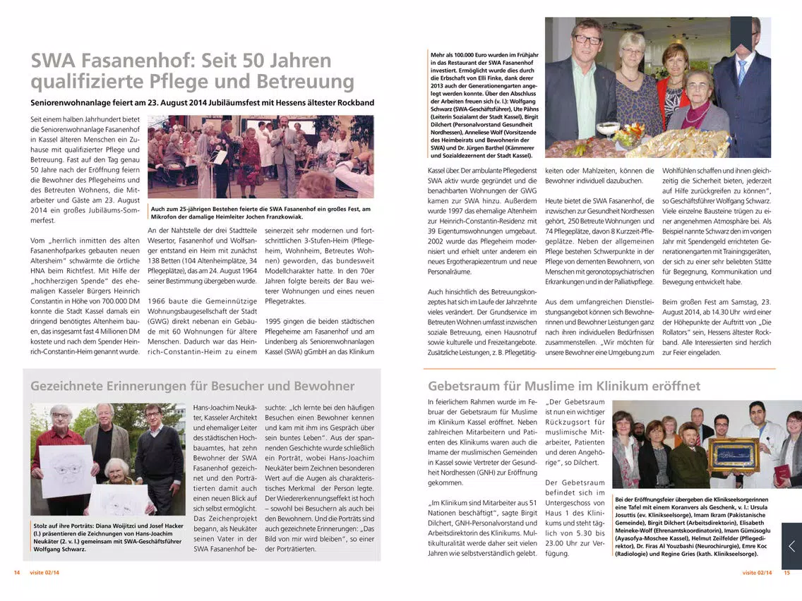 Tangkapan skrin visite - das Patientenmagazin der Gesundheit Nordhessen iPad 