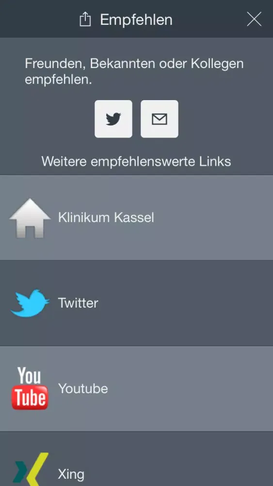 Screenshot di visite - das Patientenmagazin der Gesundheit Nordhessen