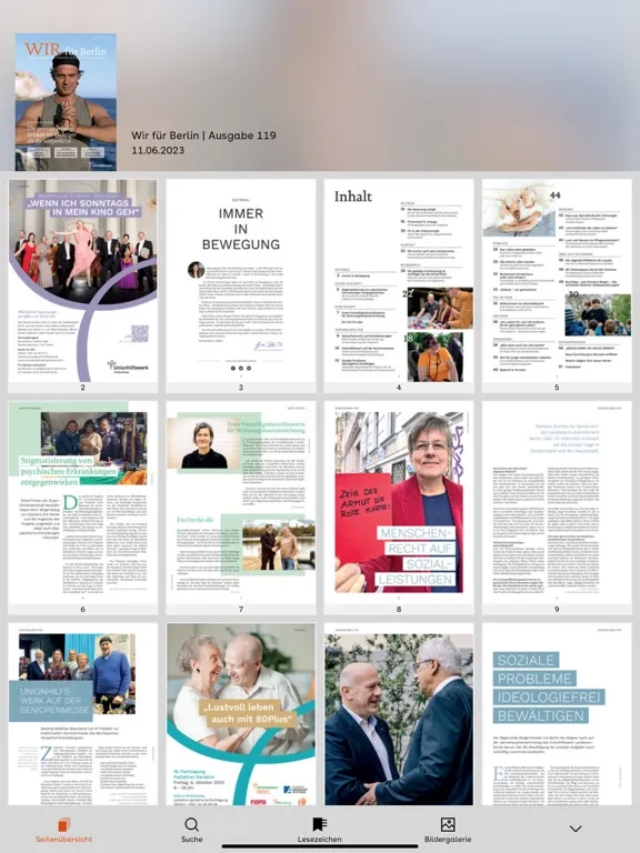 Unionhilfswerk iPad Screenshots