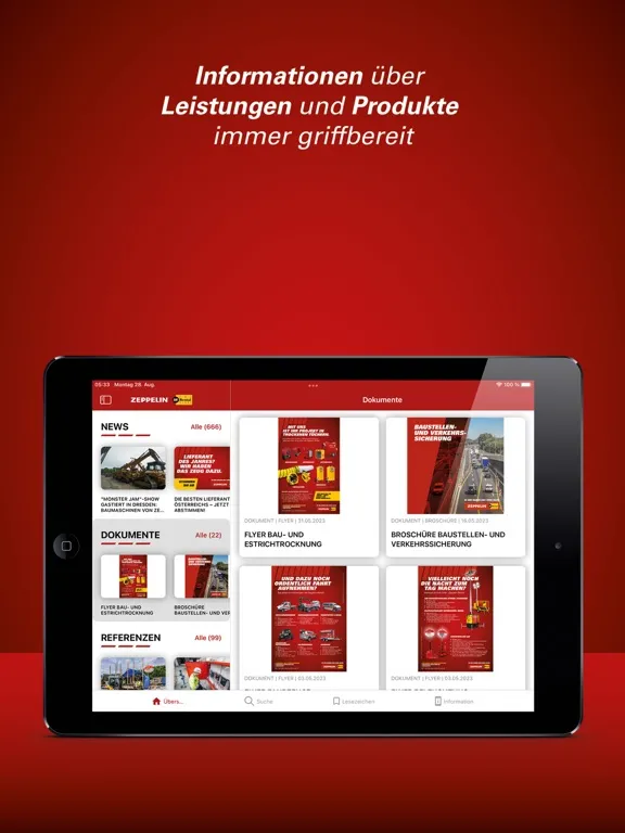 Zeppelin Rental Mediacenter iPad 應用截圖