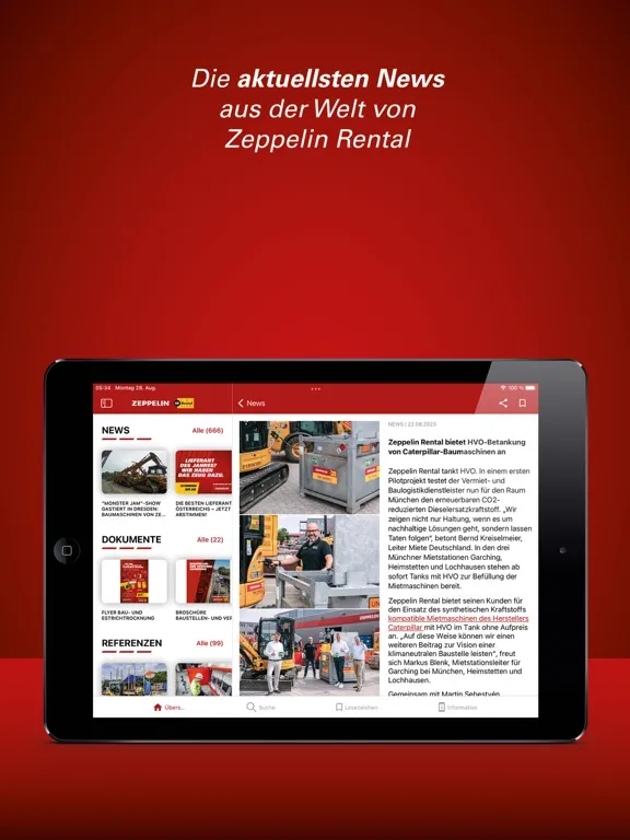 Zeppelin Rental Mediacenter iPad 應用截圖