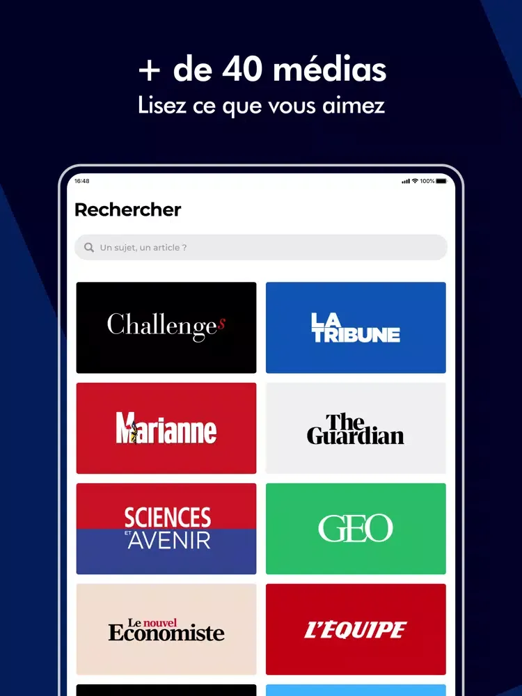 Tangkapan layar Pressmium - Presse en illimité iPad 