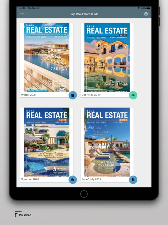 Zrzuty ekranu Baja Real Estate Guide iPad 