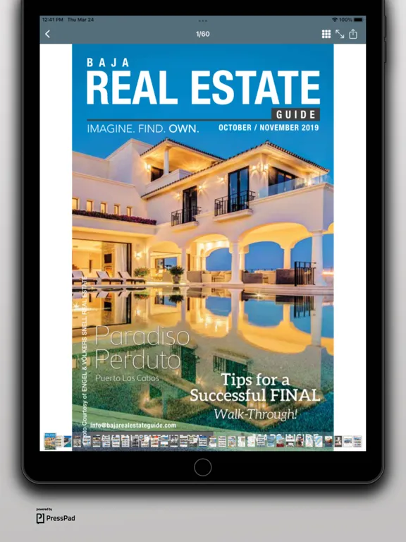 Zrzuty ekranu Baja Real Estate Guide iPad 