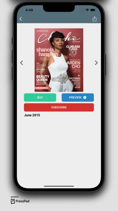 Cliché Magazine app Screenshots