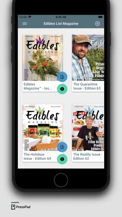 Edibles List Magazine スクリーンショット