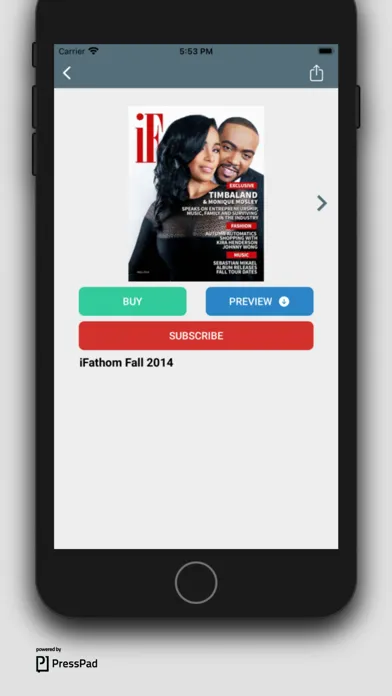 I Fathom Magazine Screenshots