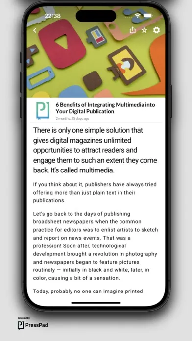 Tangkapan skrin App Marketing News