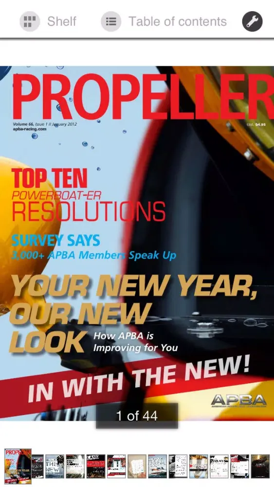 Tangkapan skrin Propeller Magazine - American Power Boat Association