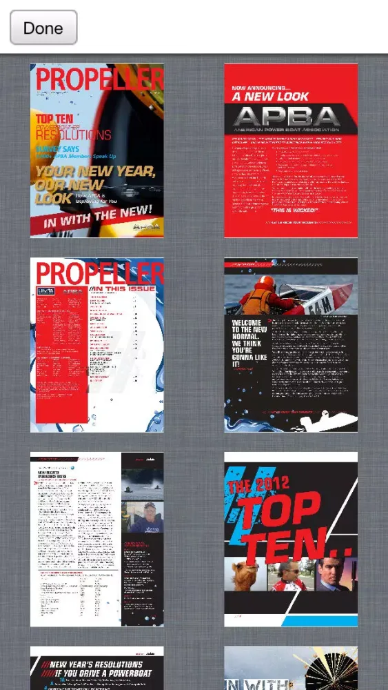 Tangkapan skrin Propeller Magazine - American Power Boat Association