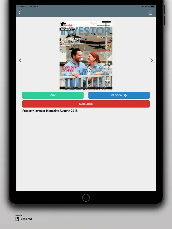 Screenshot di Property Club Magazine iPad 
