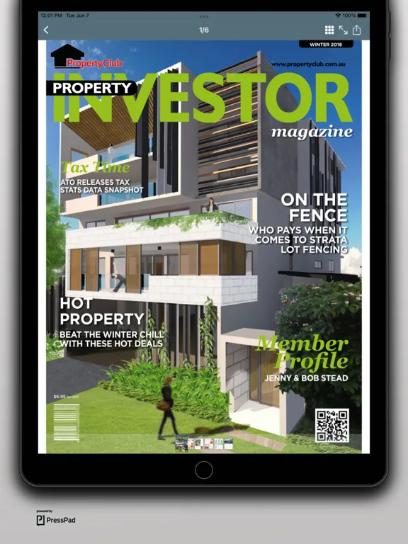 Screenshot di Property Club Magazine iPad 