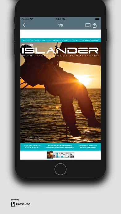 ภาพหน้าจอของ The Islander Magazine