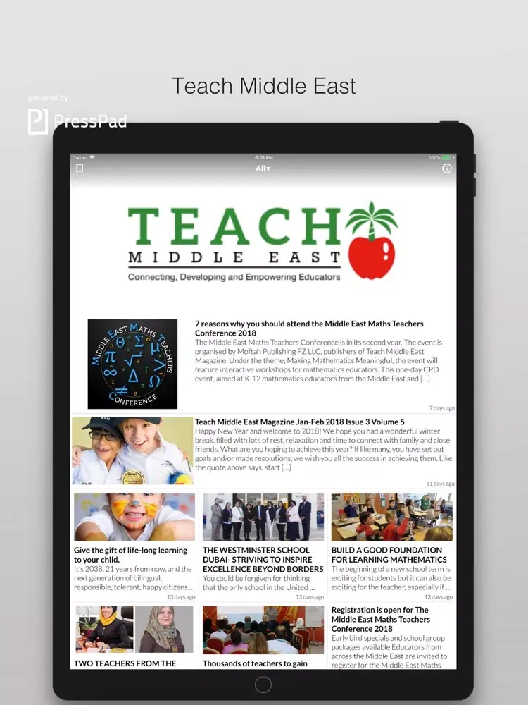تصاویر Teach Middle East iPad 