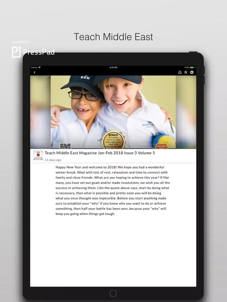 تصاویر Teach Middle East iPad 