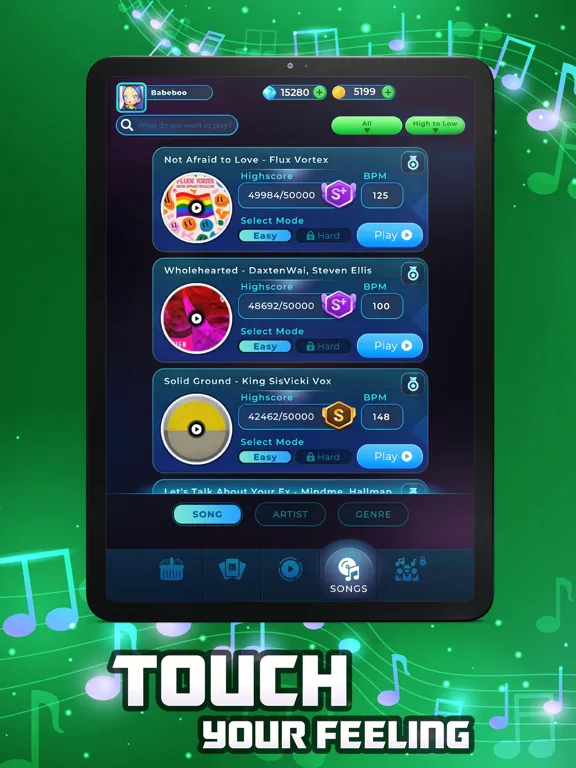 Tangkapan layar Magic Beat: Music Dancing Duet iPad 