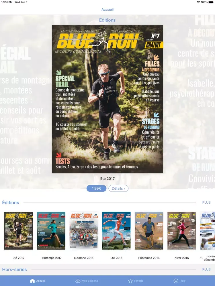 Capturas de pantalla de Blue Run iPad 
