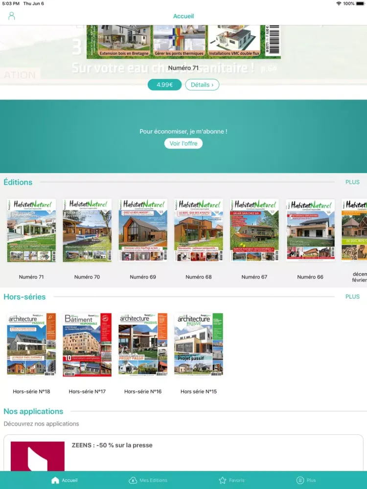 Habitat Naturel iPad  Ekran Görüntüleri