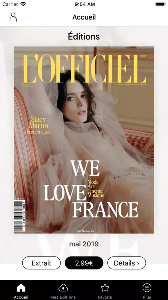 Zrzuty ekranu L'Officiel Mode Paris