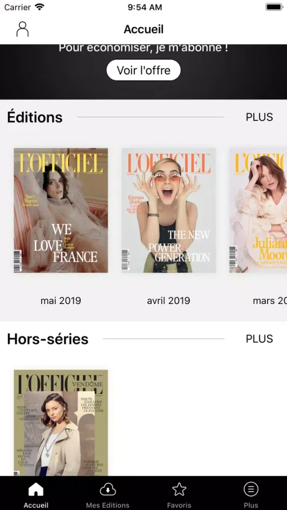 Zrzuty ekranu L'Officiel Mode Paris