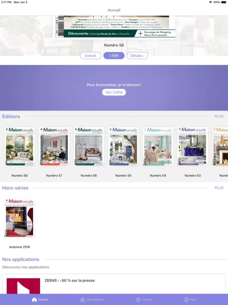 Maison Actuelle iPad 應用截圖