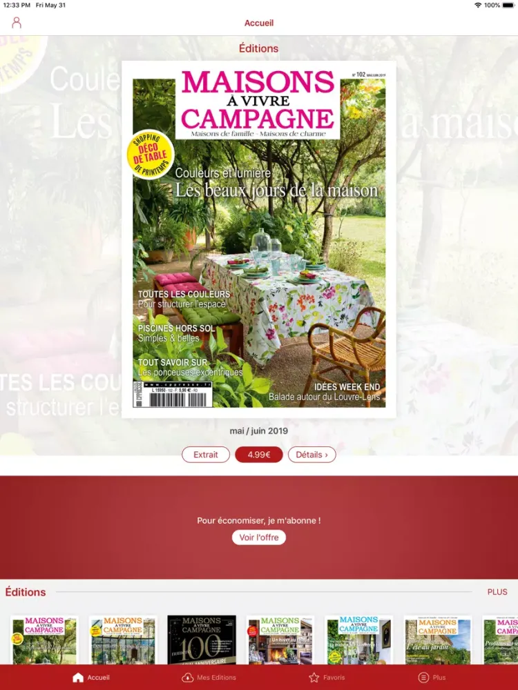 Maisons à Vivre Campagne mag iPad  스크린샷
