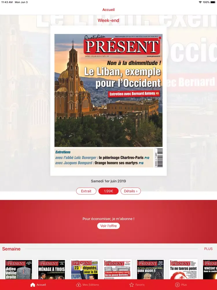 Présent quotidien iPad 应用截图