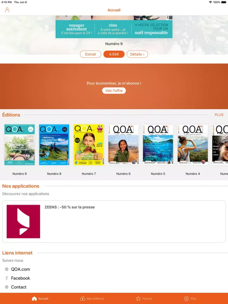 QOA Magazine iPad  स्क्रीनशॉट