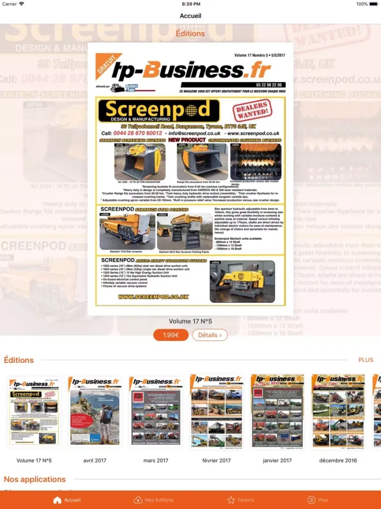 TP Business iPad 应用截图