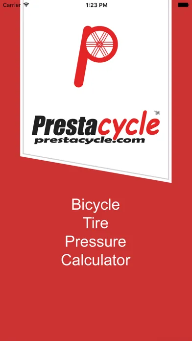 Capturas de pantalla de Prestacycle Bicycle Tire Pressure Calculator
