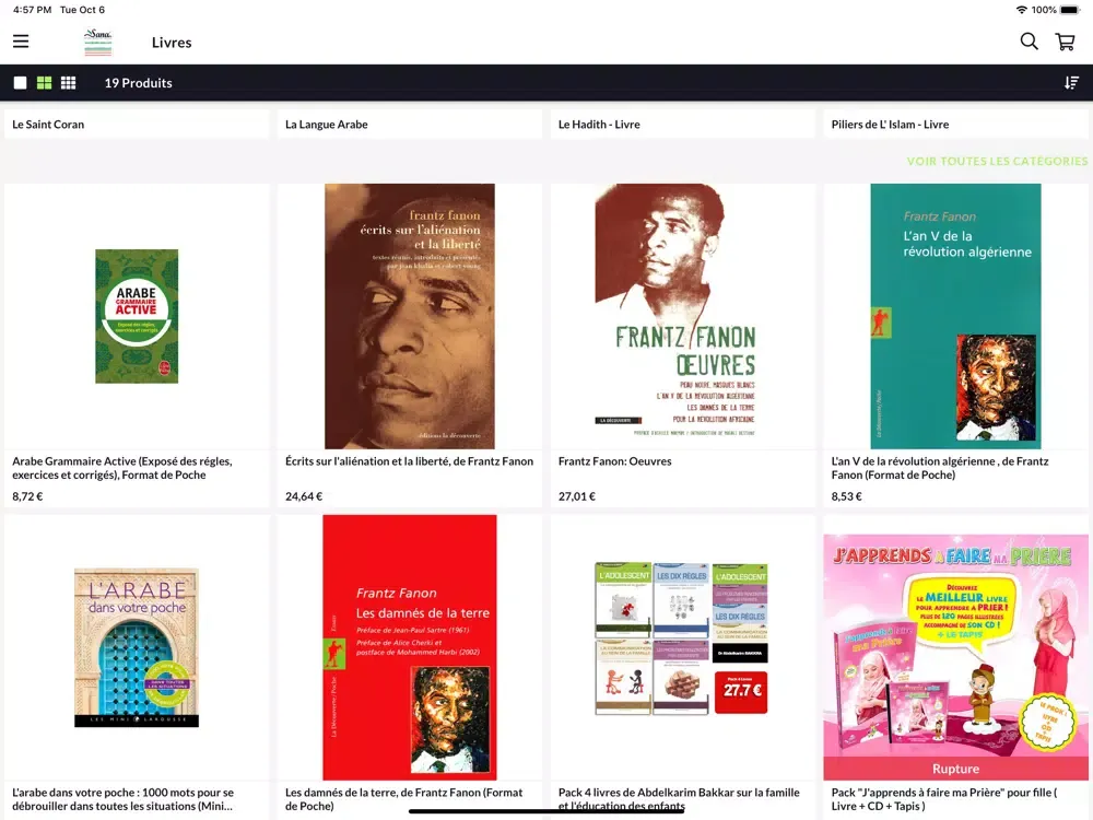 Librairie Sana iPad 应用截图