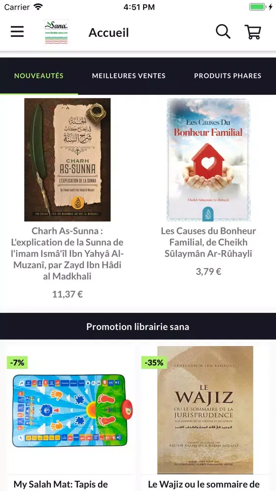 Librairie Sana应用截图