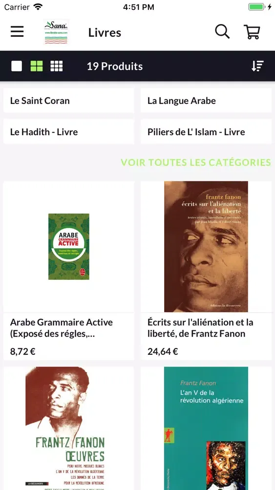 Librairie Sana应用截图