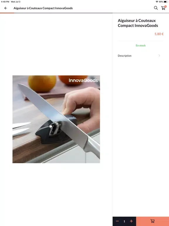 Tangkapan layar Taboutiqueprivee iPad 