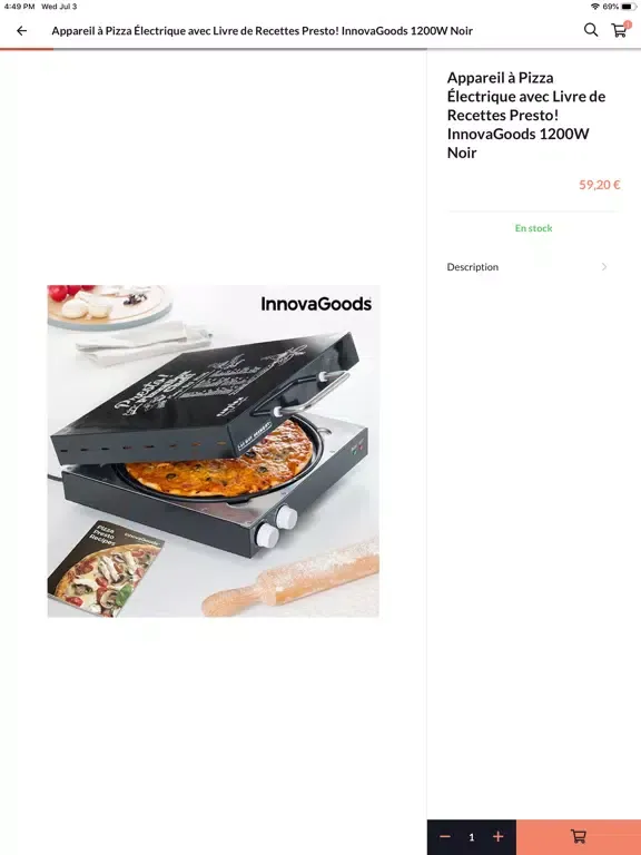 Tangkapan layar Taboutiqueprivee iPad 