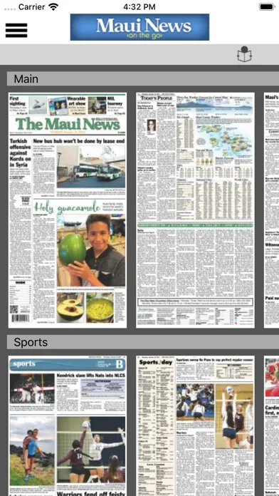 Capturas de tela do Maui News On The Go