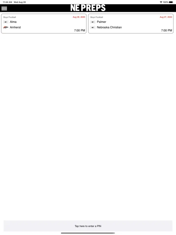 Capturas de pantalla de NE Preps Score Input iPad 