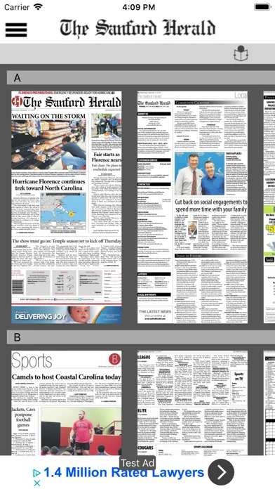 Capturas de pantalla de The Sanford Herald