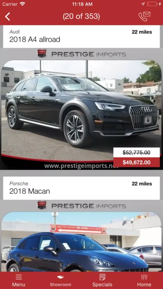 Prestige Imports Porsche Audi應用截圖