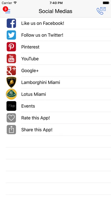Tangkapan layar Prestige Imports Miami