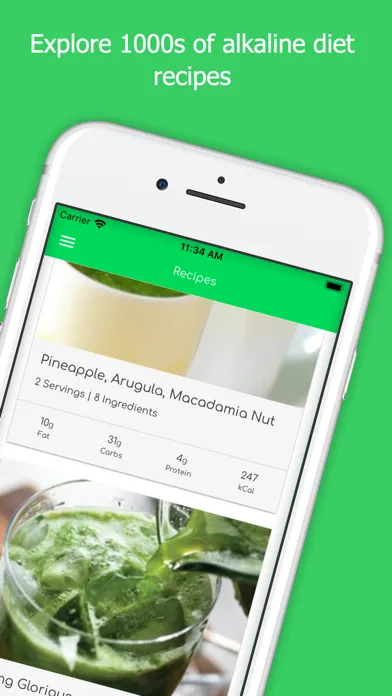 Скриншоты Alkaline Diet Guide