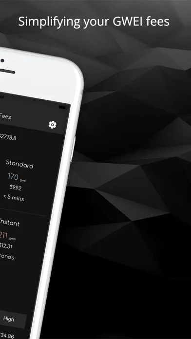 Capturas de pantalla de Crypto Utility - Eth Gas Fees