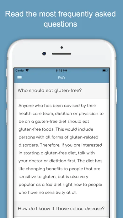 Gluten Free Diet Guide & List Ekran Görüntüleri